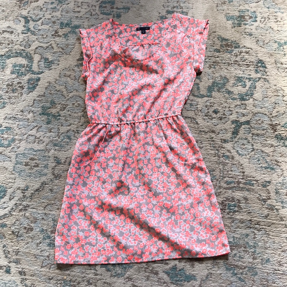 Bright floral dress